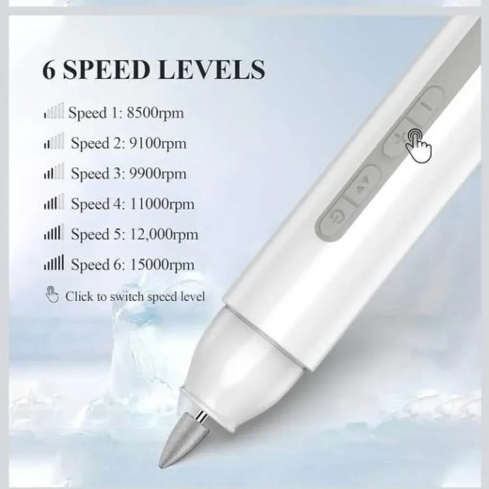 Electric Nail Drill, Portable Electric Nail Cordless Electric Nail File